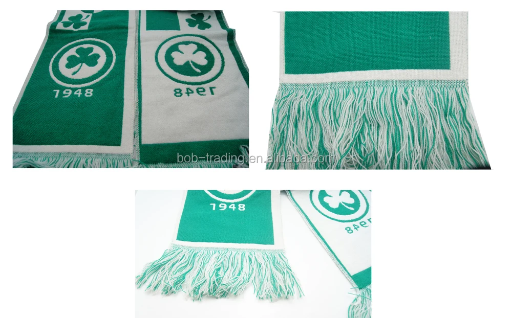 bob trading china manufacturer football fans Tatting scarf checked tatting scarf