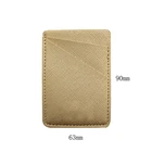 Phone Card Holder PU Leather Rose Gold Wallet Pocket Credit Card ID Case Pouch 3M Adhesive Sticker on Phone