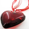 wholesale Red Ruby Heart shape Glass gems Party Supplies