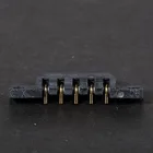 spring loaded pogo pin 5pins 2.5mm pitch pcb height through holes vertical