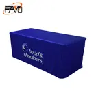 Wholesale 260g polyester custom design stretch trade show table clothes