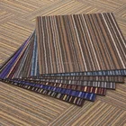 The Room Flooring Stripe Carpet Tile With PVC Backing