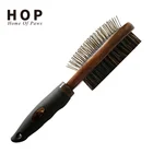 2 in 1 pet dog comb double sided clean grooming deshedding brush