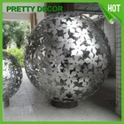 Decorative metal ball for garden ornament