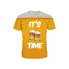 Cheap 3D Printing T shirt Men Beer Shirts