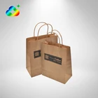 2020 Wholesale printed kraft paper shopping bag with handle