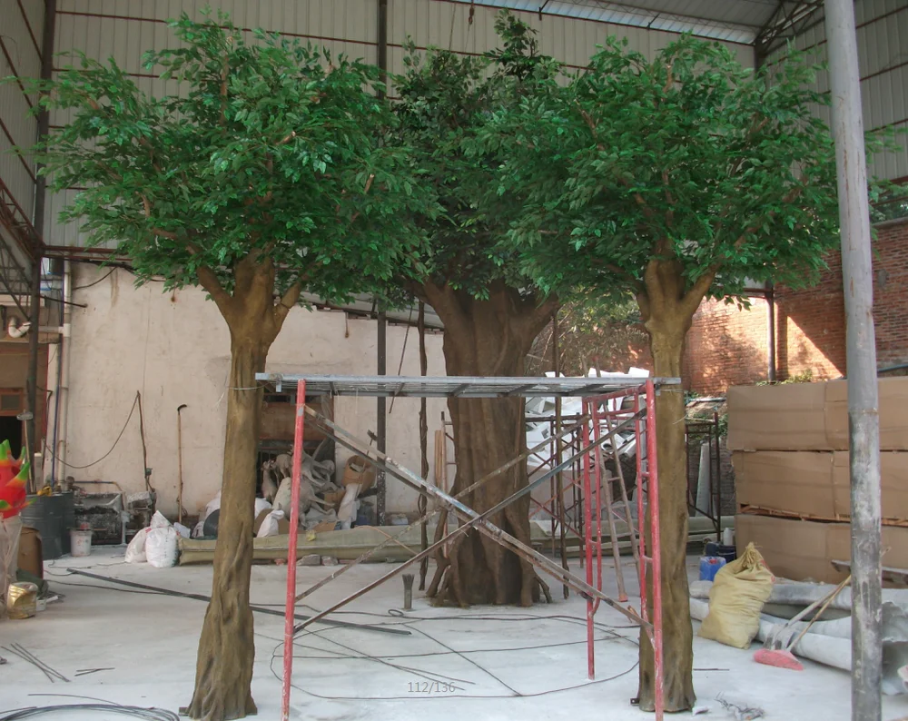 Home And Garden Artificial Tree Stumps With Artificial Ficus Tree