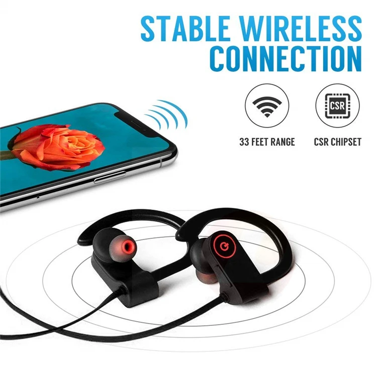 2019 oem custom bluetooths wireless headphone earphone headset for sport running - ANKUX.COM