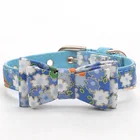 Pet Soft Comfy Bowtie Dog Collar and Cat Collar Pet Gift for Dogs and Cats Adjustable PU Collars