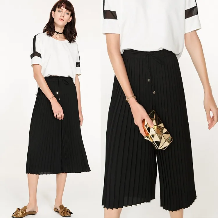 frill palazzo pants