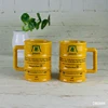 12oz 350ml custom bamboo shape yellow beer festival bear logo tavern club bar serving beer mugs cheers drink a toast mug