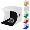 Drop Shipping PULUZ 20cm include 2 LED Panels Folding Portable 1100LM Light Photo Light Studio Shooting Tent Box Kit
