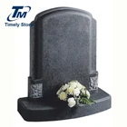 China Modern Upright Flower Granite Chinese Grave Stone