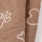 Warp Knitted 100% Polyester Printed 1.5mm Pile Soft Velboa Fabric For Dog House/Pet Bed
