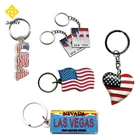 USA American Flag Ribbon Stars & Stripes Souvenir Keychain