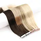 Vlasy 12" 16" 20" Indian Remy Tape Hair Extensions Micro Prism Reflective Tape Straight Remy Tape Hair Extensions
