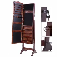 bojioux white floor armoire boxes mirror jewellery storage