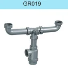 New design 1.5 inch Plastic tube Kitchen sink waste kit drainpipe pipe