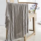 Bojay New Style 100% Bamboo Fiber Wholesale Super Soft Machine Knit Throw Blanket for Adults and baby