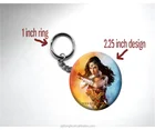 Factory COSTOM Wonder Woman 2017 Gal Gadot Keychains DC Universe Poster 2.25" Personalized Key Chain