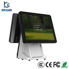 2017 New Dual Screen All-in-one Computer Touch Screen Billing POS Machine with Integrated Printer