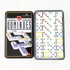 High quality double 9 domino blocks in tin box domino sets