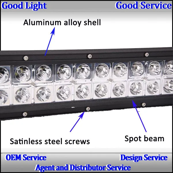 288w 50 inch RGB led light bar for police