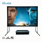 200 inch foldable stand large outdoor projector screen fast fold PVC front rear projection screen