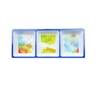cheap 3 compartment custom printed melamine christmas plastic separated plates