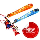 Fashion cute cheap custom design mobile phone charms cell phone wrist strap