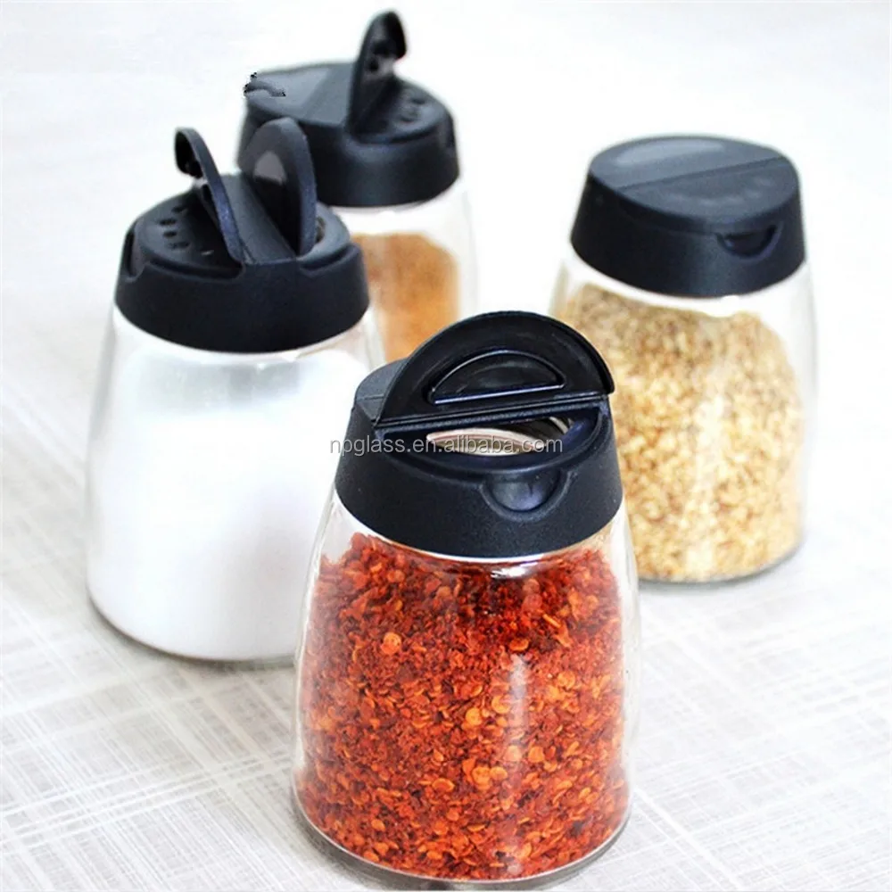 glass spice jars with lids