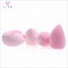 private label marble colors multi shape face makeup sponge with holder