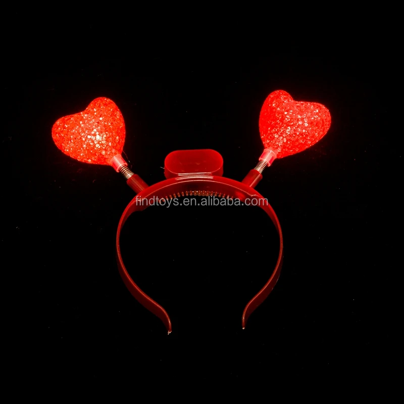 novelty led devil horns flashing light up headband for halloween