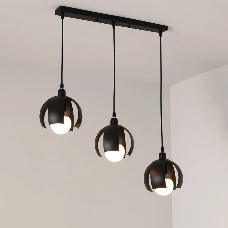 Dinning-Room-Kitchen-Hanging-Lamp-Modern-Pendant-Light-E27-Led-bulb-Gift-Back-White-Iron-Decor (3)