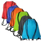 Promotional Custom Colorful Waterproof Polyester Draw String Bag