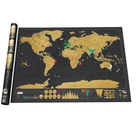 Gline Ali trade assurance wholesale gold scratch off world map wall sticker 82.5x59.4cm for home office room decor