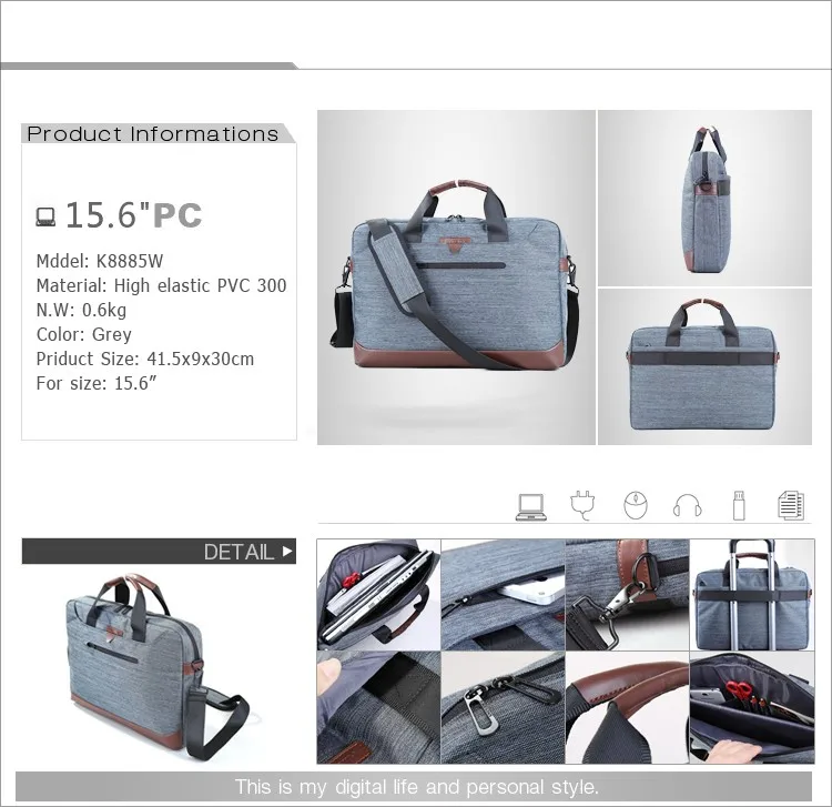 Guangzhou business new design travel laptop bag