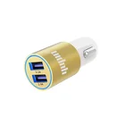 custom logo universal car phone charger, dual usb 2.1amp car charger