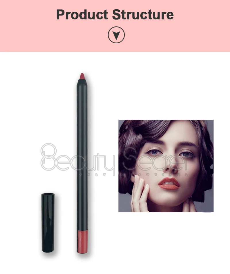 private label makeup lipliner matte color lip liner