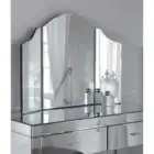 Living Room Crystal Mirrored Console Table And Mirror Set