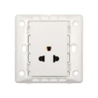 American anti-electric shock decoration socket wall socket white electric plug receptacles