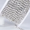 Clear Faceted 3D Rhinestone 3mm ss12 Crystal Garment Accessories Rhinestone Chain for Garment Decorations
