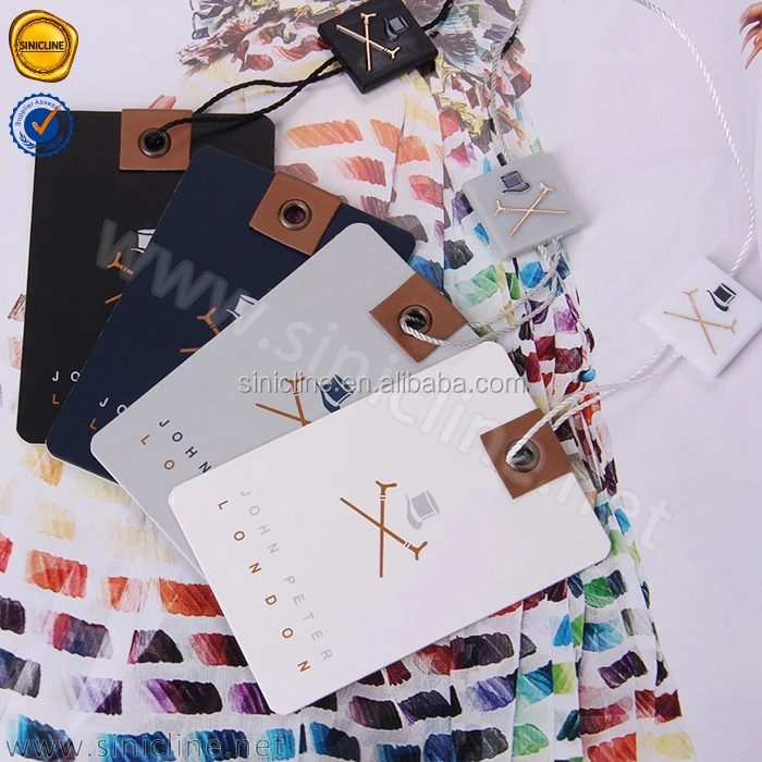 Sinicline Custom Thick Fancy Clothes Swing Tag New China Garment Paper