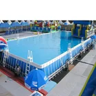 Commercial China Factory CE Certificate Steel Metal Frame Swimming Pools Ground Water Park