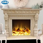 cultured decorative ornate marble fireplace surrounds