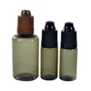 Plastic squeezable eliquid 60ml bottle with pilfer proof cap for vape oil