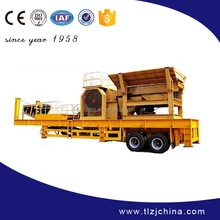 High performance mobile impact crusher plant with CE ISO certificaiton