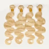 Hot Selling Tangle Free Indian 100% Human Factory Wholesale Good Feedback 613 Blonde indian remy Hair Weave