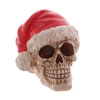 Christmas Santa Hat Resin Skull Ornament