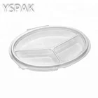 High quality custom disposable blister food packaging plastic plate with lid